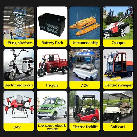 Rapid charge e-motorcycle battery power adapter