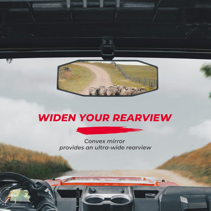  KEMIMOTO Tool-Free Adjustable Rear View Mirror for Polaris Ranger 1000 XP 900 500 570