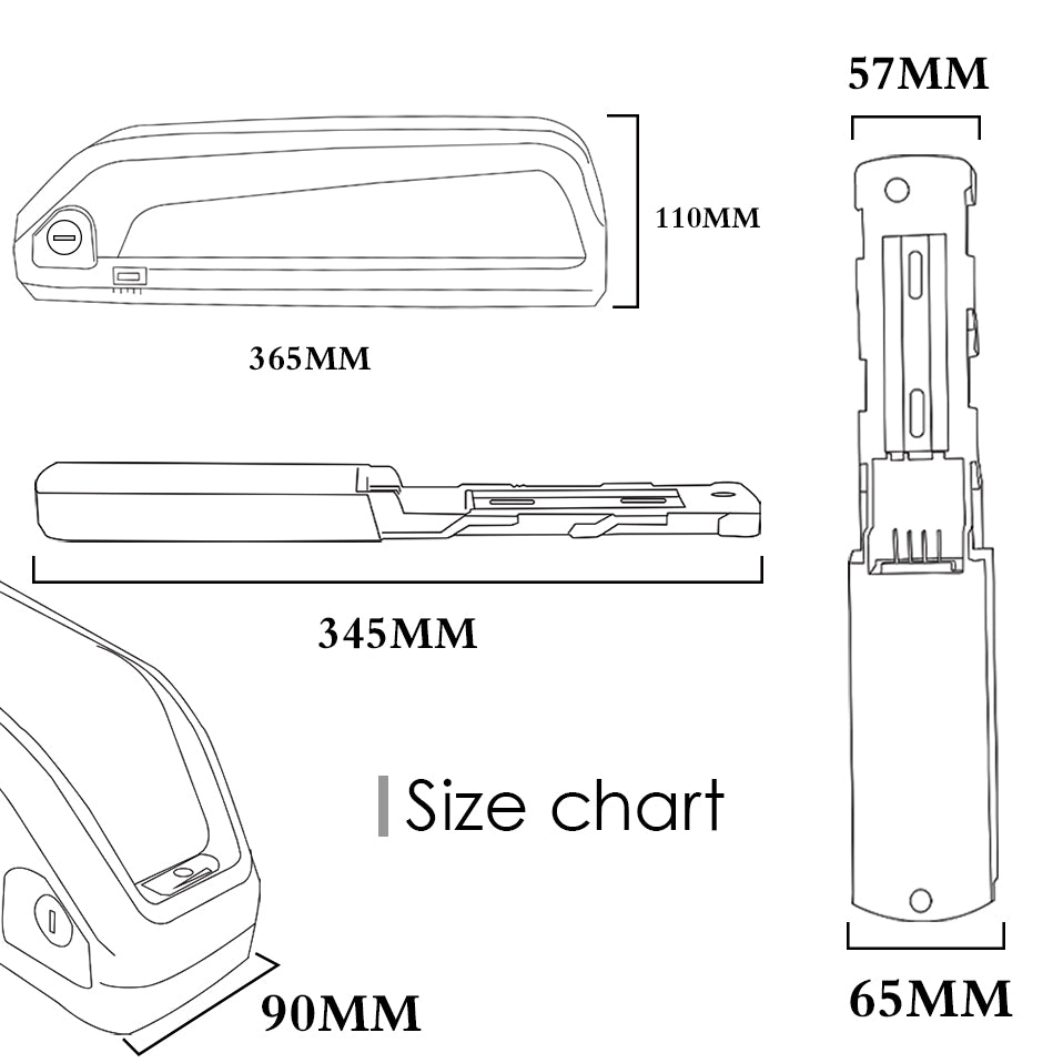 Rechargeable LG5000 e-bike battery