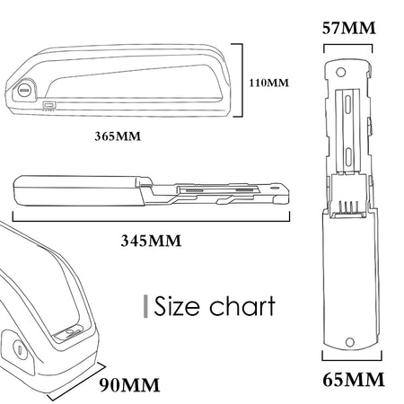 Rechargeable LG5000 e-bike battery