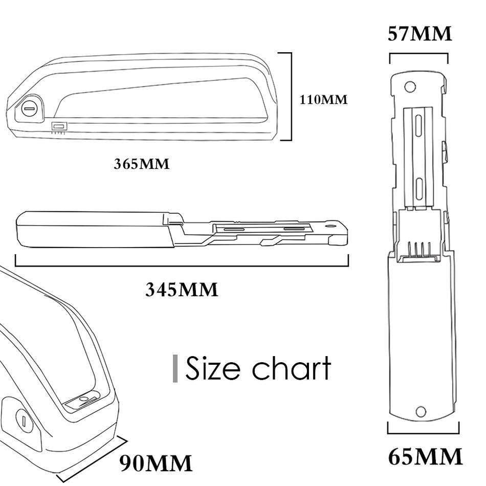Rechargeable LG5000 e-bike battery