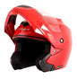 Helmet for Riders: Clear Visor for Both Men & Women Fluo Red
