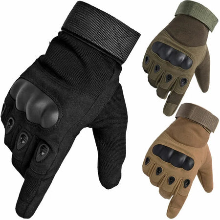 Reinforced knuckle motorcycle gloves
