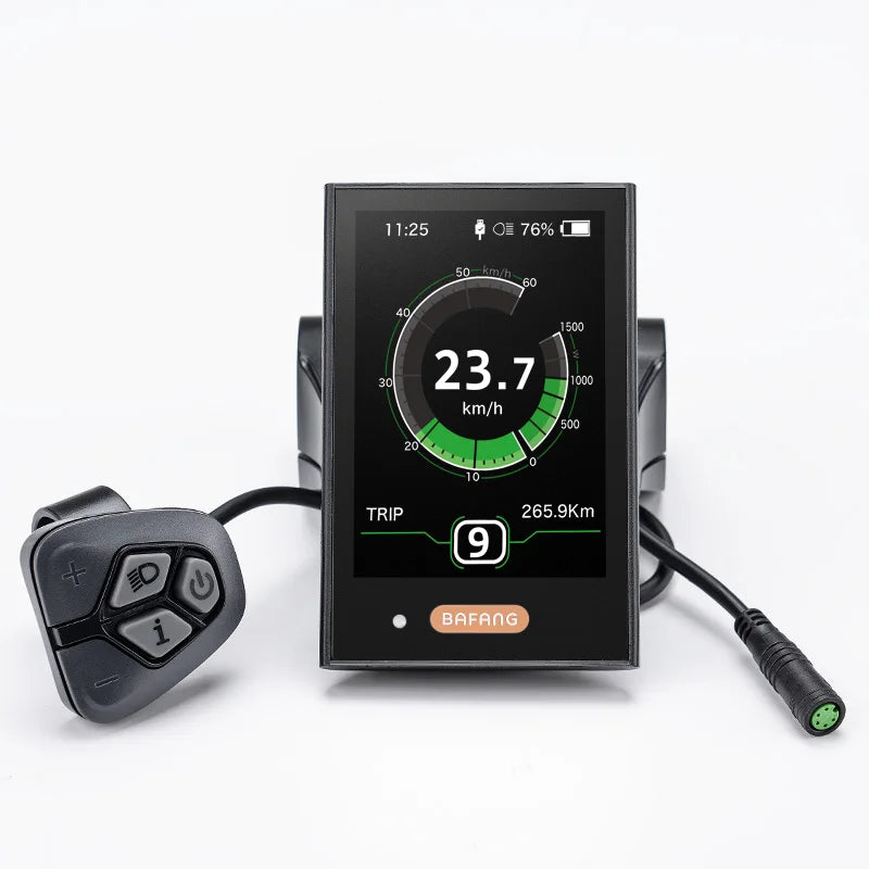 Replacement Bafang DPC18 color monitor for UGNE electric bike upgrades