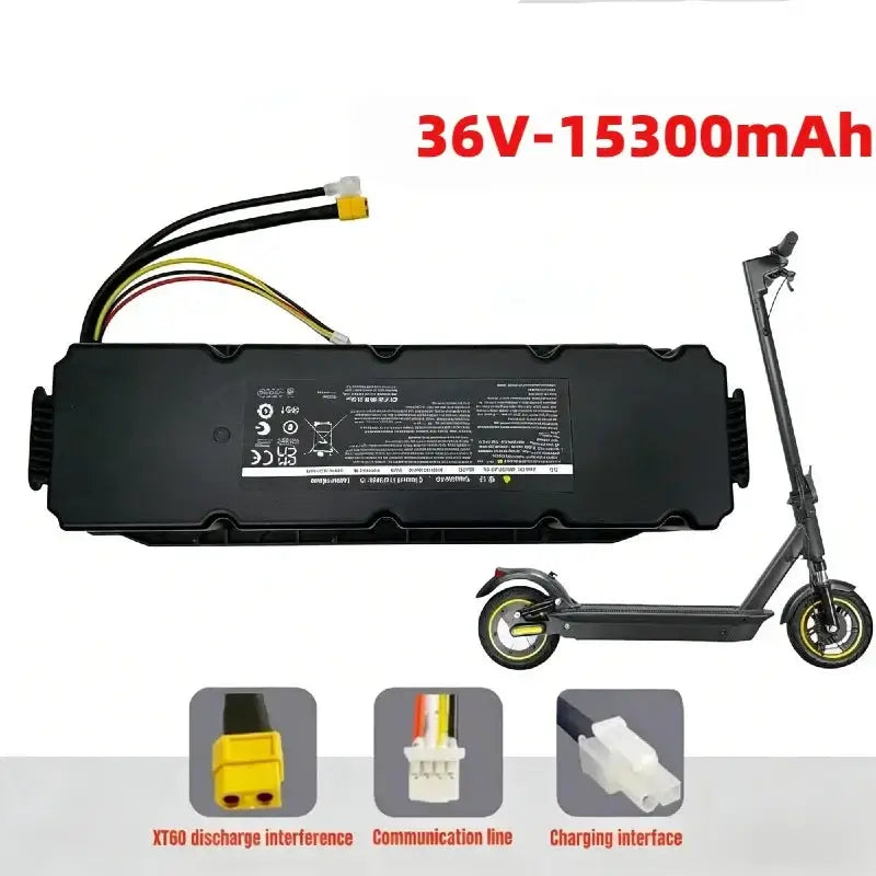 High Capacity 36V 15300mAh 10S6P Li-ion Replacement Battery Pack for Xiaomi Ninebot G30 MAX Electric Scooter