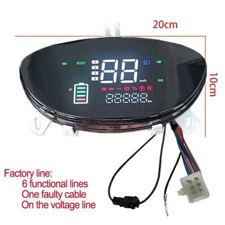 Replacement LCD screen for UGNE electric bike and scooter dashboard repairs
