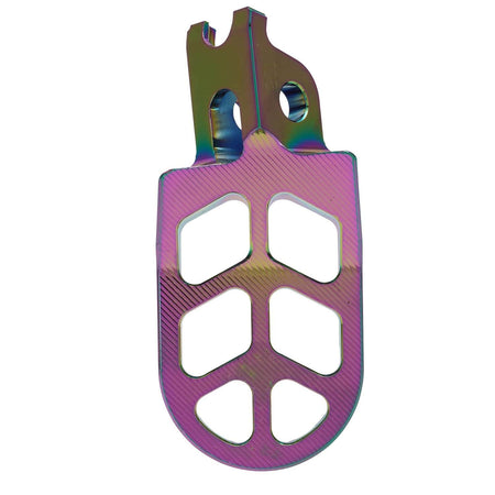 Replacement motocross foot pegs with durable aluminum build