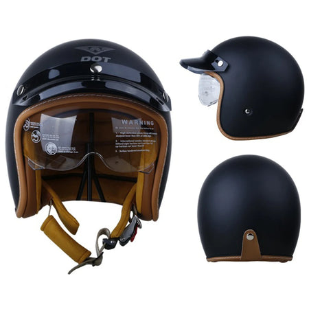 Retro Style Open Face Helmet