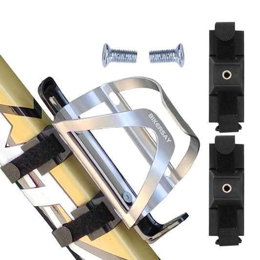 2PCS Bicycle Bottle Cage Mounting Base Adapter Universal Bike Kettle Holder Conversion Road MTB Bike Seatpost Fork Frame Install