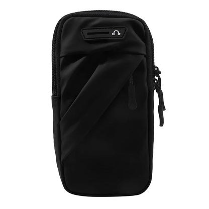 Phone Arm Bag With Headphone Jack Waterproof Breathable Sports Running Phone Holder Gym Mobile Phone Holder Jogging Bags Black