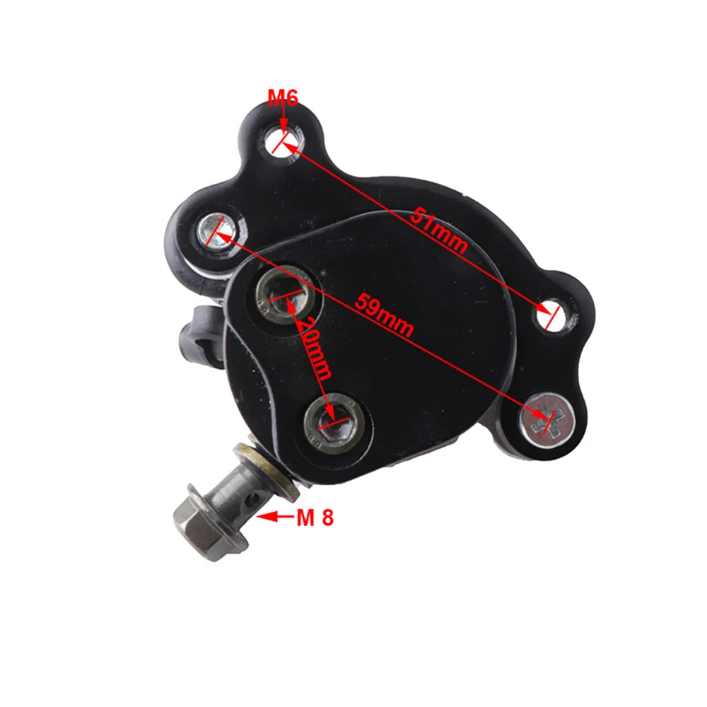 Motorcycle Front/Rear Hydraulic Brake Calipers For 2 Stroke 43 47cc 49cc 97cc Pocket Bike Mini Moto Dirt Bike Moped Scooter ATV