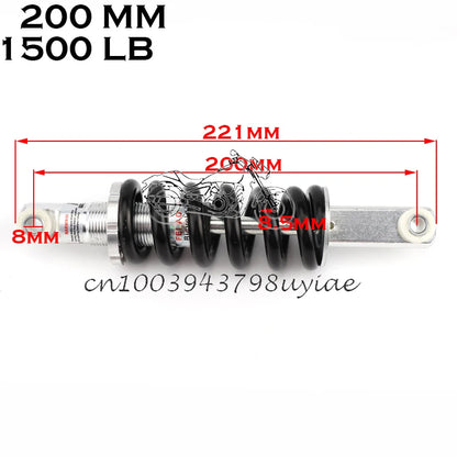 100MM 125MM 150MM 180MM 190MM 200MM Rear Suspension Shock for 47cc 49CC Super Minimoto ATV Quad electric scooter Pocket Bike