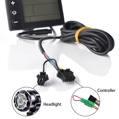 JRAHK 36V 350W S866 BLDC Controller Kit Electric Bicycle Controller 36V 7A-20A 48V 350W Electric Scooter Accelerator 60V