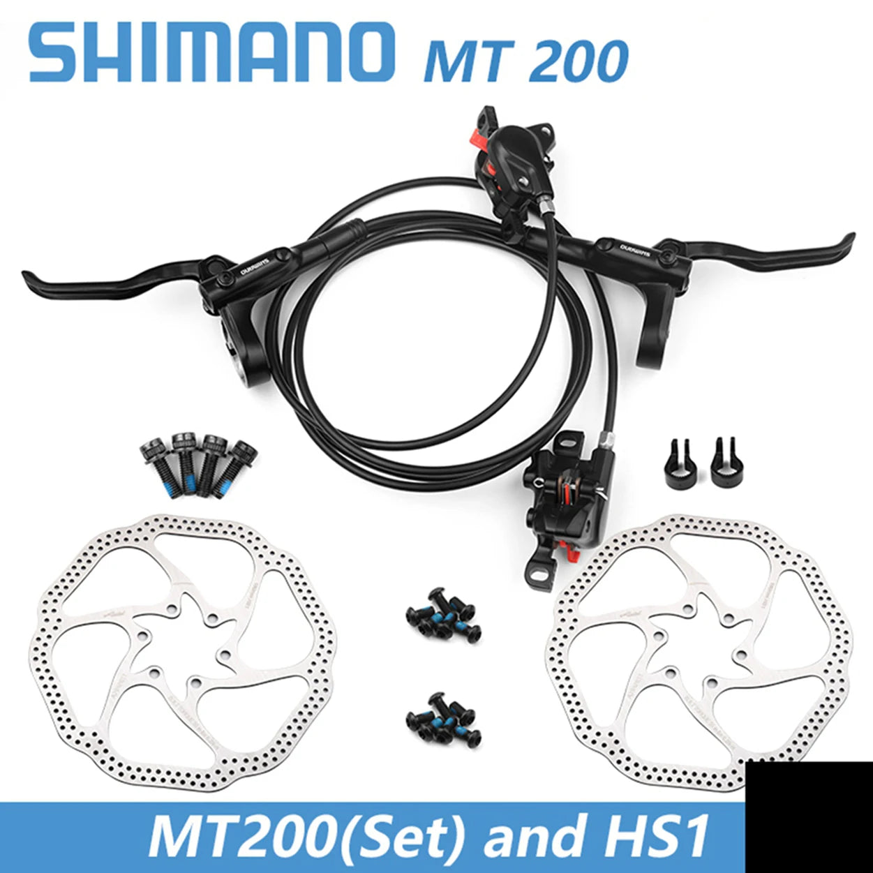 Shimano MT200 MTB Hydraulic Disc Brake Front Rear Mountain Bike Brakes 2 Piston Bicycle Hydraulic Brake Cycling Parts