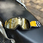 Motorcycle Glasses Windproof Motorcycle Helmet Glasses Sunglasses Retro Universal Leather Retro Motorcycle Accessories OL-G-Golden