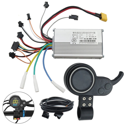 Electric Scooter LCD Meter 36/48/52/60V Universal Code Meter Color Screen Blue Screen Accelerator Suitable for JP Controller