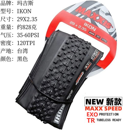 Maxxis IKON Mountain Bike Tires26/27.5/29X2.2 2.0 2.35 is a versatile XC tire designed to perform in a broad range of conditions 29X2.35 SPEED EXO TR Foldable China