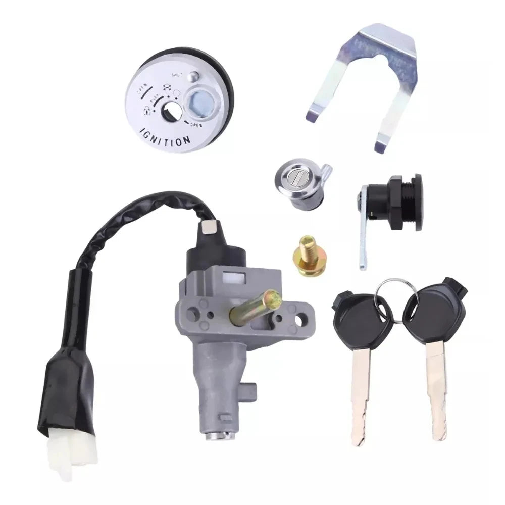 Motorcycle Ignition Switch Lock Keys Set for Italika Vitalia 150 （2020-2024） F04020258 Switch Kit