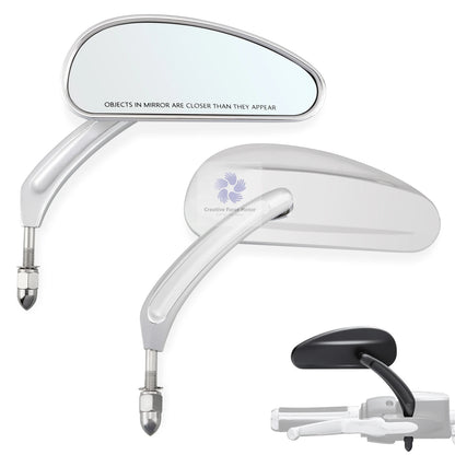 5/16" handlebar motorcycle mirrors 8mm bike rear view mirror For Harley Davidson Sportster 1200 883 Road King Street Glide Dyna