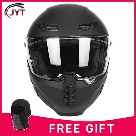 Motorcycle helmet matte black with reserved Bluetooth slot DOT certified sun protection breathable Matte Black A CHINA