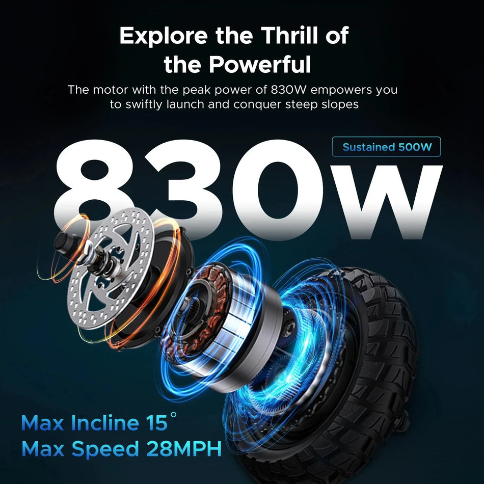   500W 10-Inch Y600 S Foldable Electric Scooter 48V 18Ah Battery – 70KM Range