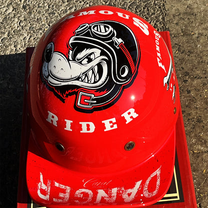 Motorcycle Helmet MTB Bike Unisex Cycling Safety Protector Half Face Type Retro Vintage Fashion