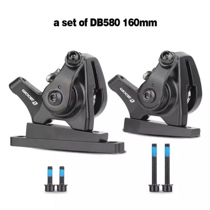 ZOOM DB580 Road Bike Line Pull Flat Mount Dual Piston Mechanie Disc Brake 140mm Disc Brake Caliper Ultralight Bike Accessories