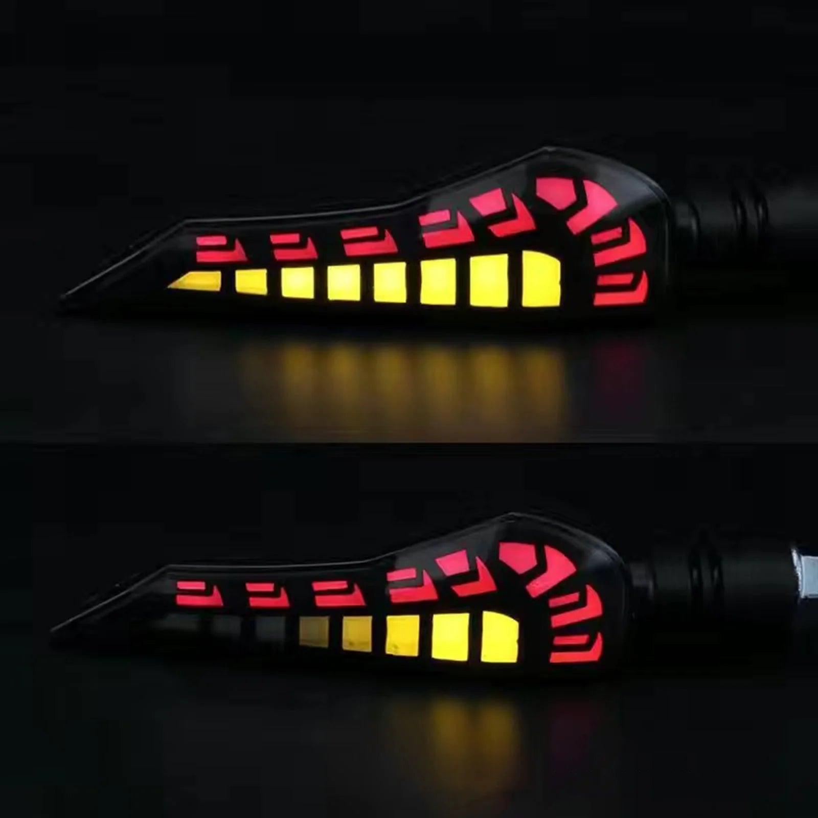 2Pcs Universal Motorcycle LED Turn Signal Light ABS Flowing Indicator Lamp Running Blinker Brake Light For Yamaha Honda Suzuki