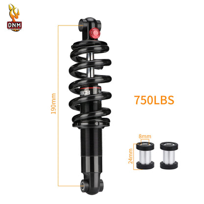 DNM DV22AR Spring Bike Shock Absorber Hydraulic with Damping Adjust 125/150/190/200MM For Mountain Bicycle Rear shock 190mmx24x24-750LBS