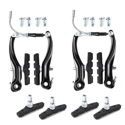 BUCKLOS Bike V Brakes Set with Levers Front Rear Bicycle Caliper Brake Lever MTB Road Cycling V-Brake Set