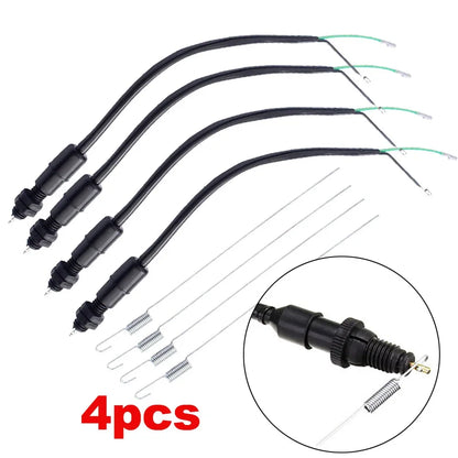 Rear Brake Switch Brake Light Switch Cable Wire Screw Type with Spring for Scooter Moped Motorcycle Motorbike ATV GO KART