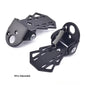 2Pcs Durable MTB Rear Seat Footrest Mounted on Back Wheel Bike Pedals Folding Footboard Cycling Accessories Non-slip Design 2Pcs-Adjustable