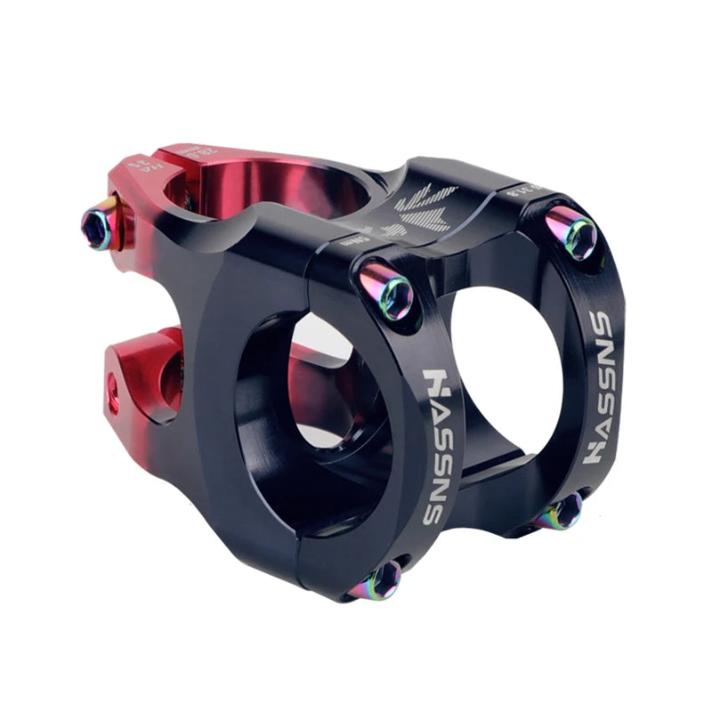 Mtb Power Stem Road Bike Mountain Bicycle Bridge Short Power 35mm Rod Handlebar Table Adjustable Black-Red China