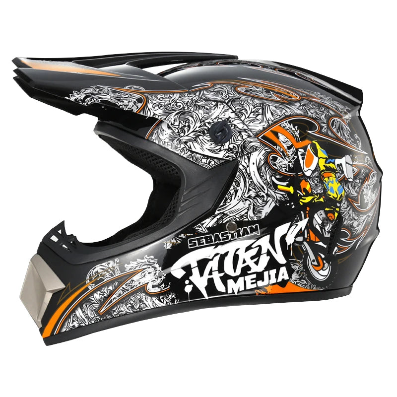 Youth Motocross Helmet – Lightweight & Safe for Off-Road, Karting, Downhill & Cross Biking S