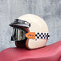 Motorcycle Half Open Face Four Seasons Universal Semi-open Motocross Helmet White SW
