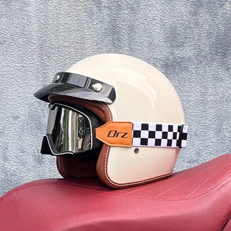 Motorcycle Half Open Face Four Seasons Universal Semi-open Motocross Helmet