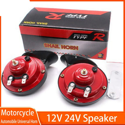 Modified Motorcycle 12V Snail Horn High-frequency Universal 300DB Horn Waterproof Car Electric Horn