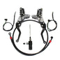 22mm Motorcycle Hydraulic Clutch Kit Brake Master Cylinder Kit For Honda Yamaha Kawasaki Suzuki Dirt Bike Sport Bike Scooter Black Set