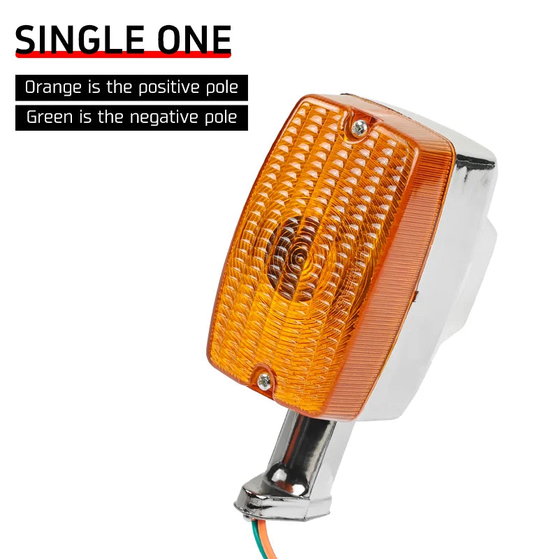 High Quality Waterproof Motorcycle Indicator Light Amber Turn Signal Winker Lamp for GS125 12V Smarter Motorcycle Accessories 1 piece