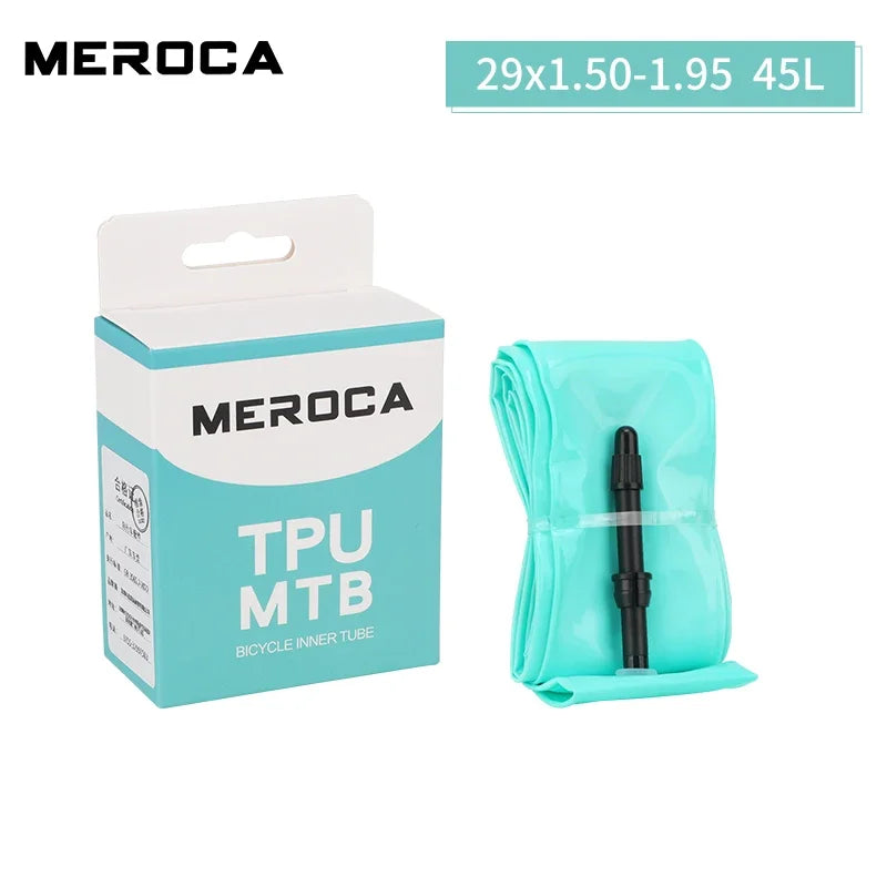 MEROCA Ultralight Mountain Bike Inner Tube TPU Material 26/27.5/29 Inch 45L Length Presta Valve Bicycle Inner Tube Presta Valve 29X1.5-1.95 45L China