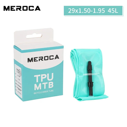 MEROCA Ultralight Mountain Bike Inner Tube TPU Material 26/27.5/29 Inch 45L Length Presta Valve Bicycle Inner Tube Presta Valve 29X1.5-1.95 45L China