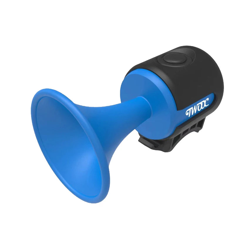 TWOOC Bicycle Electronic Horn, Loud Warning Sound, CR2032 Battery, 120dB, IPX4 Waterproof, Suitable for Road and Mountain Bike