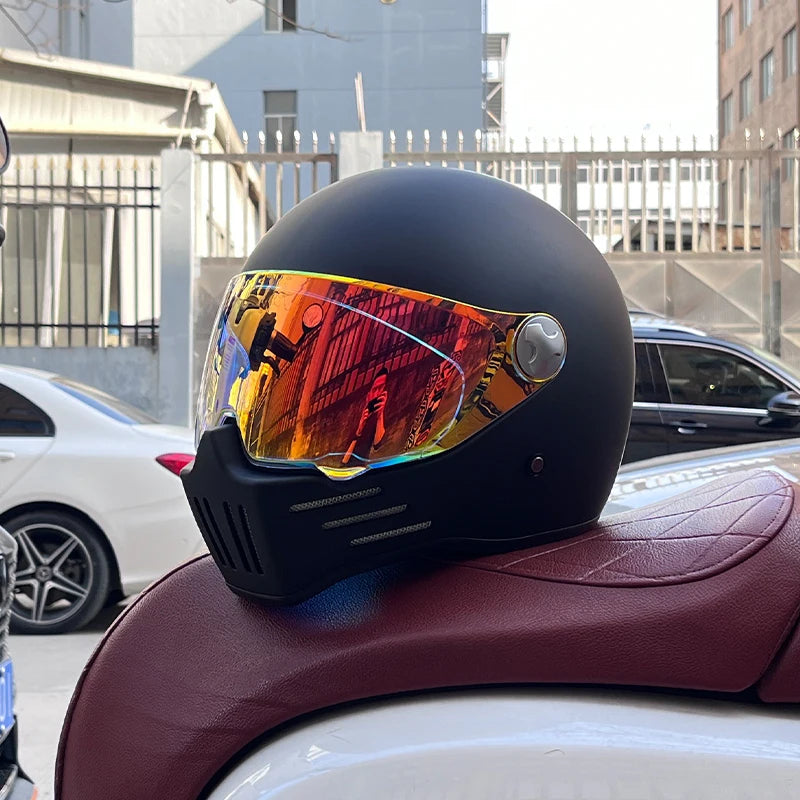 DOT Motorcross Motorcycle Vintage Helmet Moto Racing Ride Full Face Helmet 20