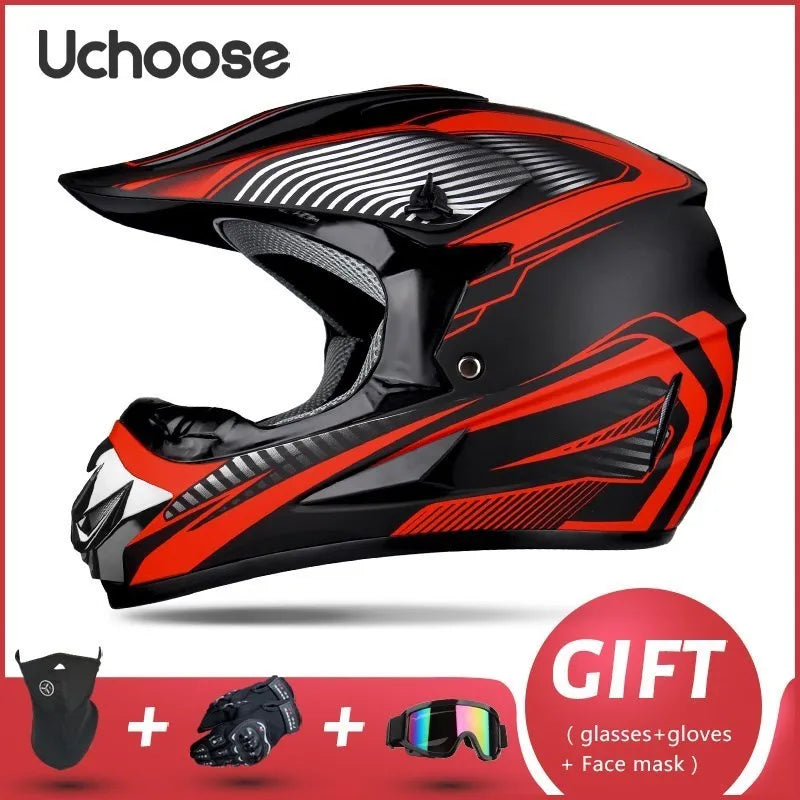 Adults Children Professional Off-road Helmet Motorcycle Helmet Downhill DOT Racing Motorcycle