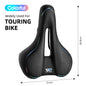 WEST BIKING Thicken Bicycle Saddle Comfortable Shockproof Cycling Seat Hollow Non-slip Soft Cushion Travel MTB Road Bike Saddle B Colorful CHINA