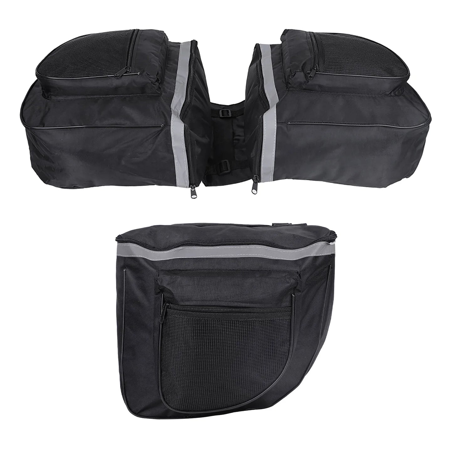25L Waterproof Mountain Road Bike Rack Rear Seat Tail Carrier Trunk Double Pannier Bag Bike Rear Carrier Bag Cycling Equipment