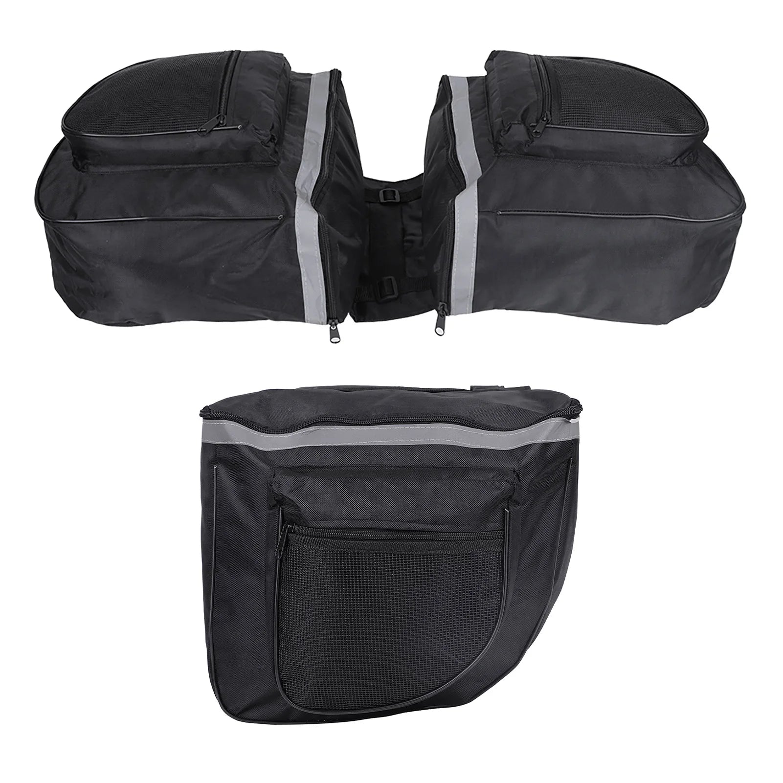 25L Waterproof Mountain Road Bike Rack Rear Seat Tail Carrier Trunk Double Pannier Bag Bike Rear Carrier Bag Cycling Equipment