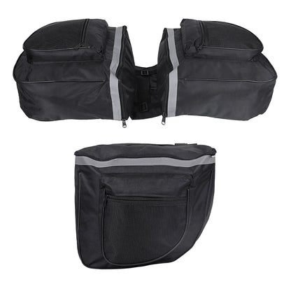 25L Waterproof Mountain Road Bike Rack Rear Seat Tail Carrier Trunk Double Pannier Bag Bike Rear Carrier Bag Cycling Equipment