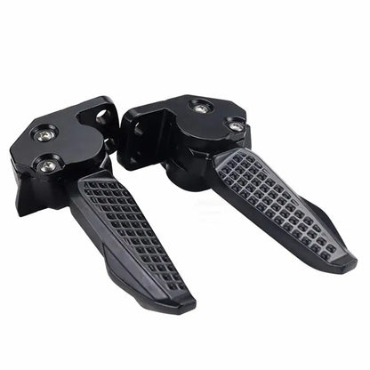 Motorcycle Bicycle Rear Passenger Foot Pedal Foot Rest Ped Foldable For Haojue USR 125 UFD VX USR UCR AFR 125 125cc