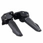 Motorcycle Bicycle Rear Passenger Foot Pedal Foot Rest Ped Foldable For Haojue USR 125 UFD VX USR UCR AFR 125 125cc Black L and R